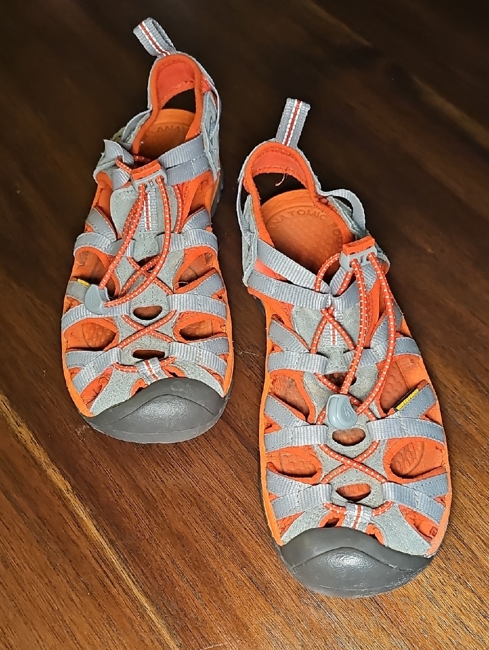 Keen Orange and Gray Closed-Toe Outdoor Sandals Size 8 38.5 XLG S59